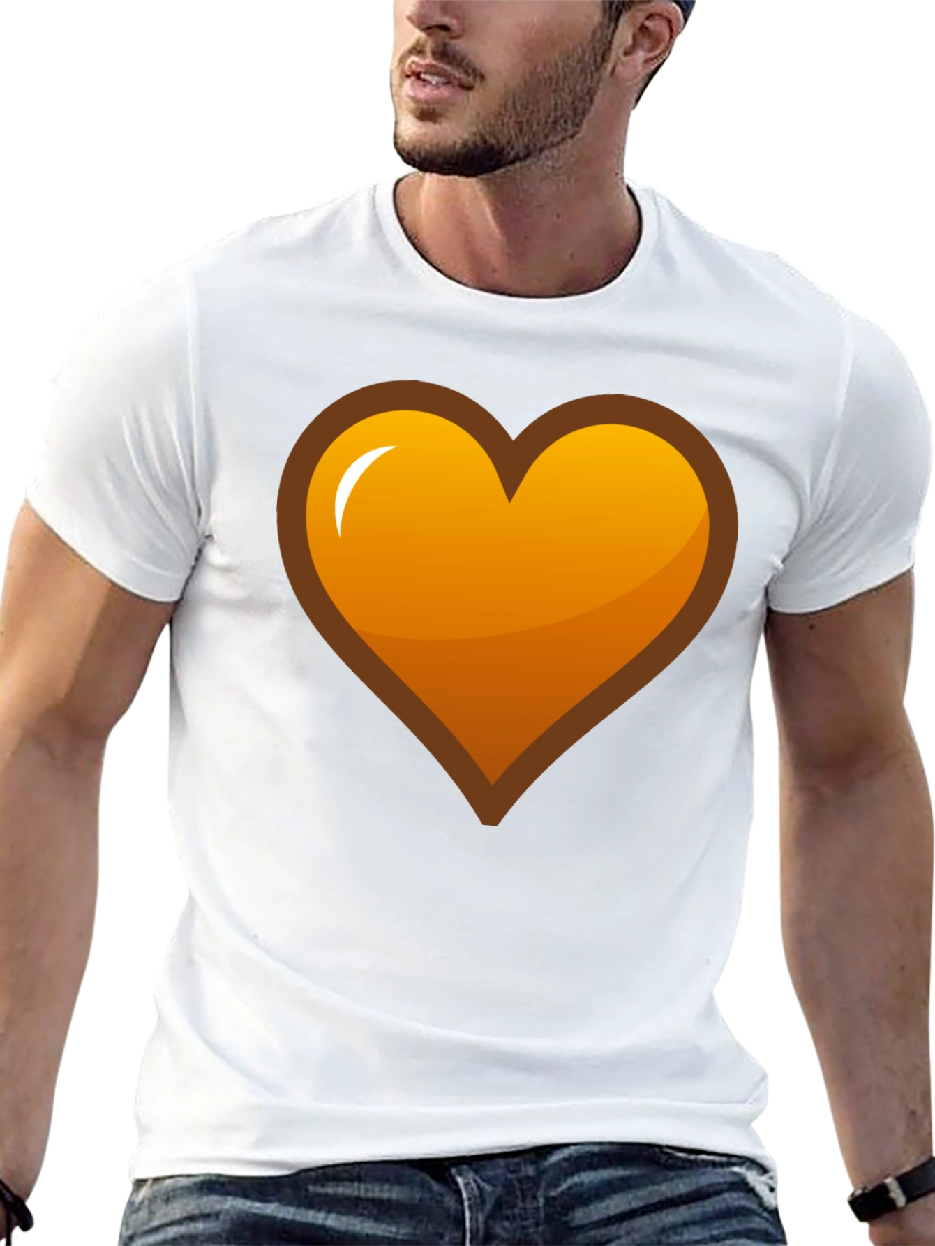 Heart Graphic T-Shirt - Black