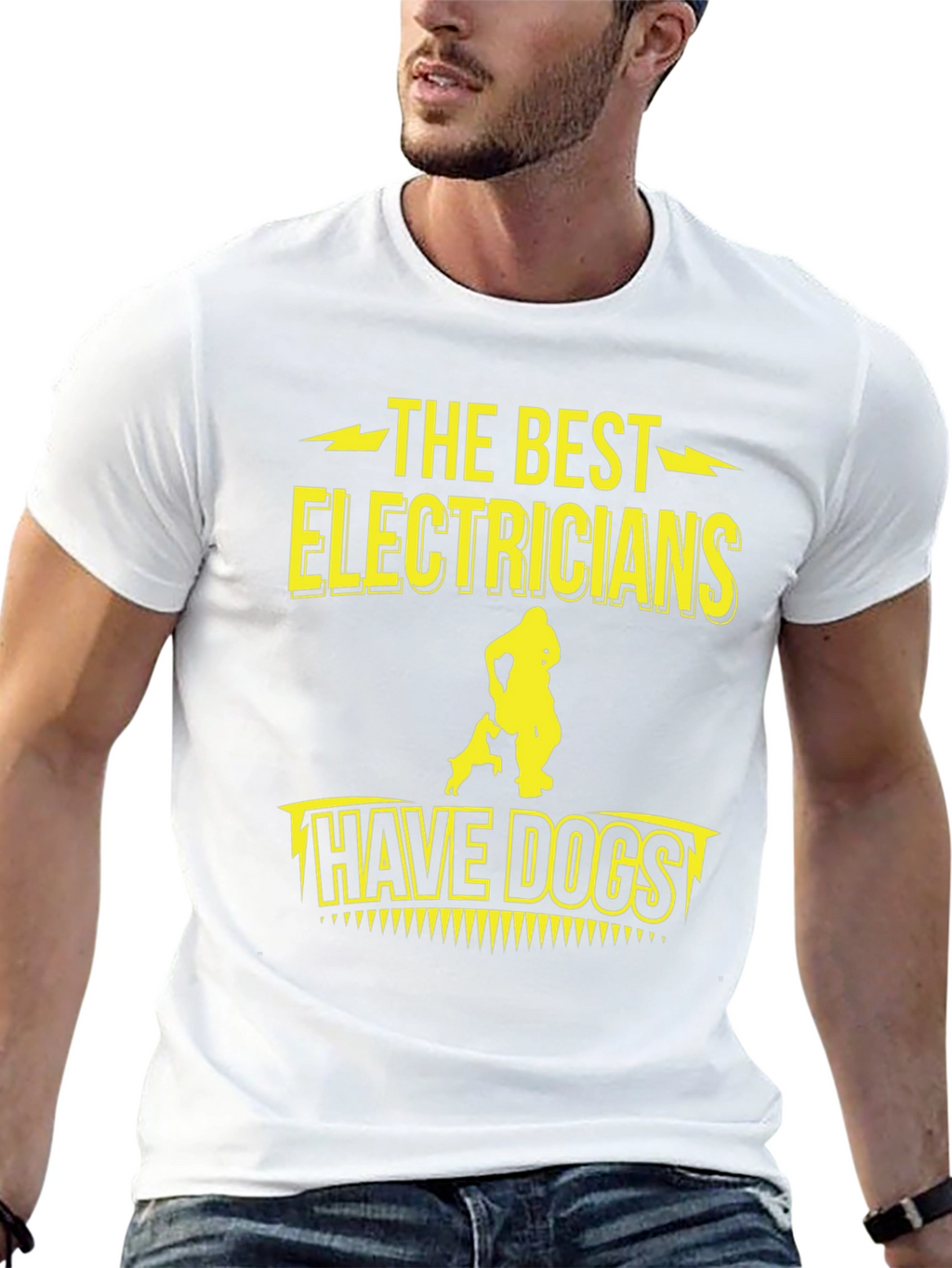 Electrician Dog Lover Graphic Tee - Funny Gift!