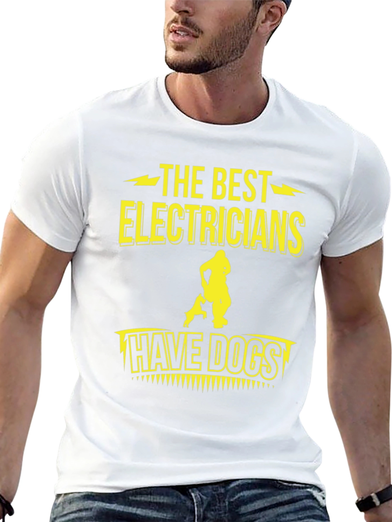 Electrician Dog Lover Graphic Tee - Funny Gift!