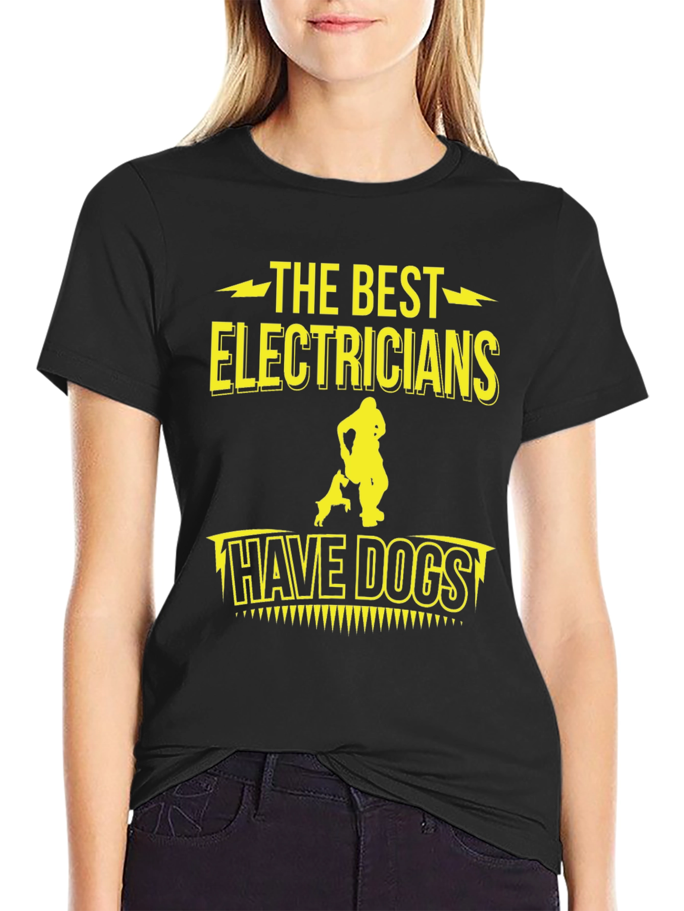 Electrician Dog Lover Graphic Tee - Funny Gift!