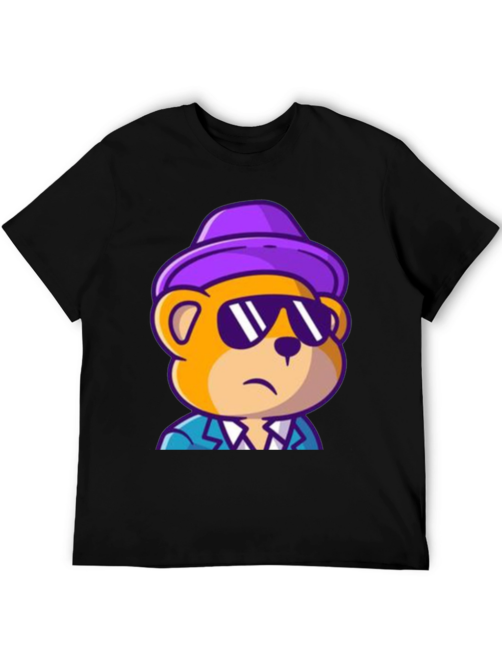 Cool Bear Graphic Tee - Trendy Cartoon Style