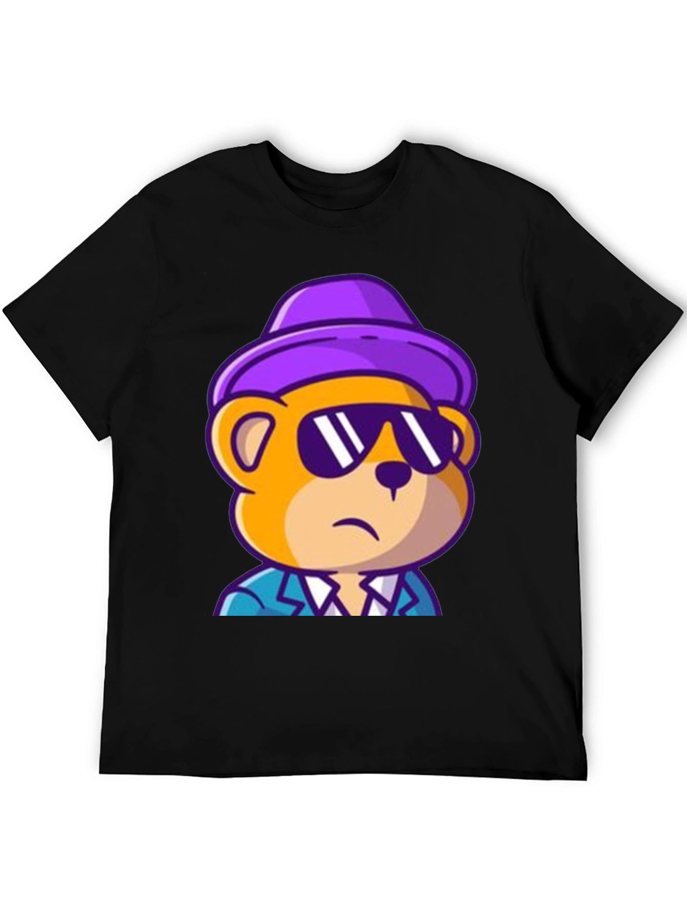 Cool Bear Graphic Tee - Trendy Cartoon Style