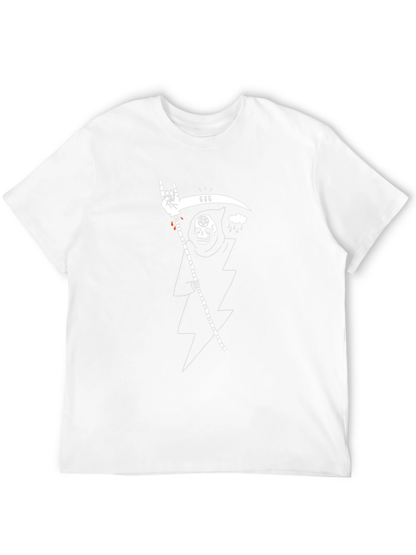 Grim Reaper Rock T-Shirt - Unisex Black Tee