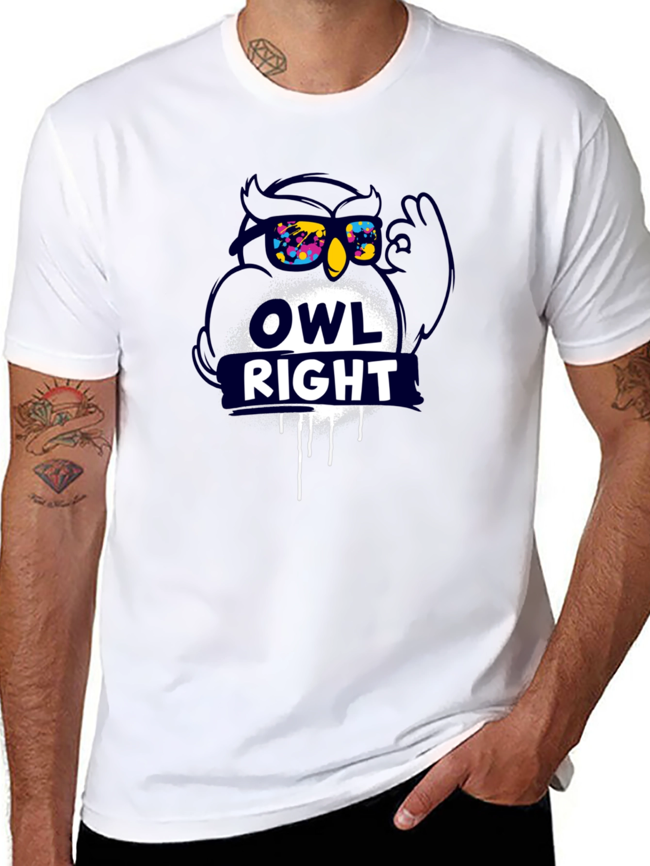 Owl Right T-Shirt - Mens Graphic Tee