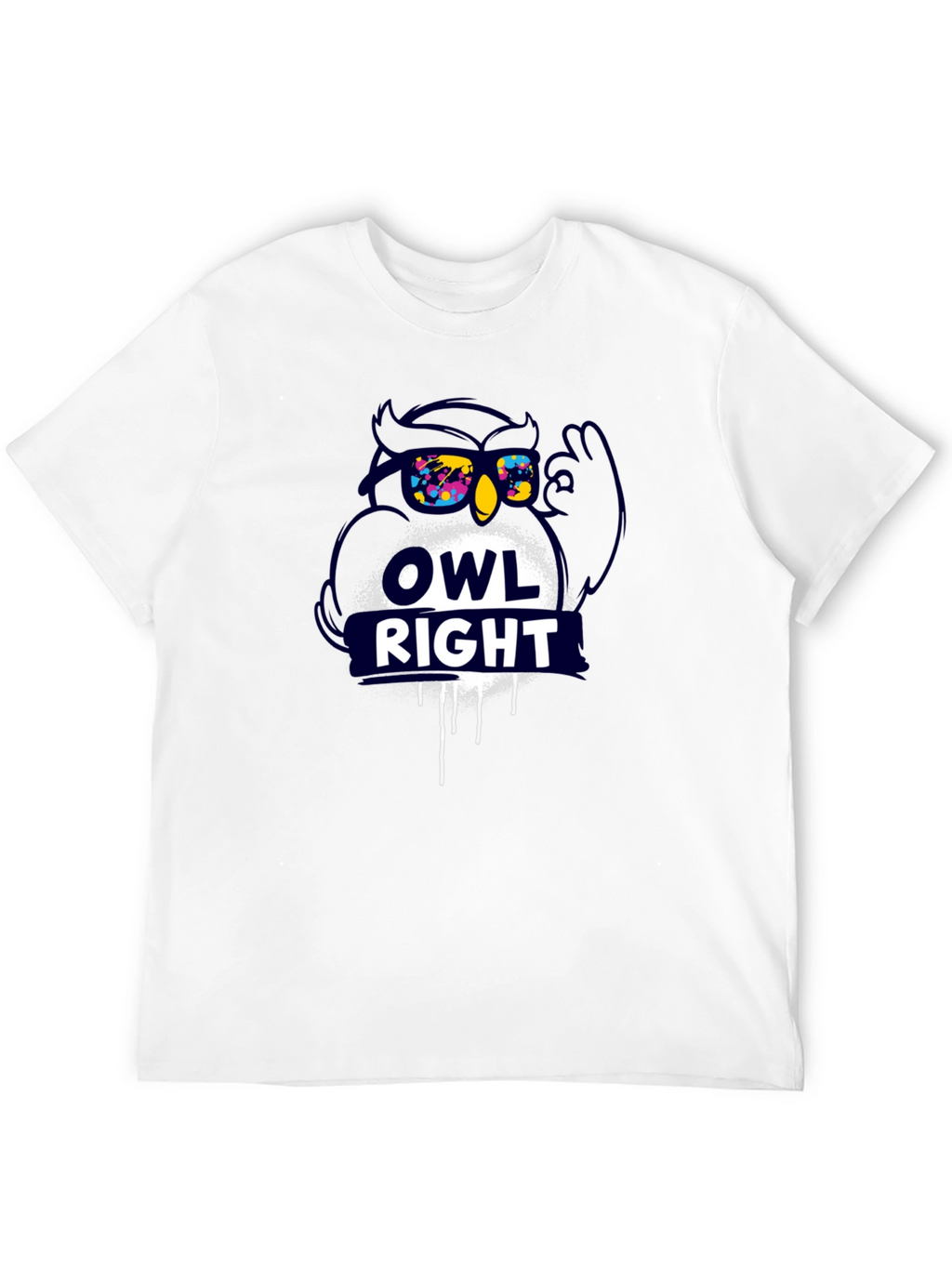 Owl Right T-Shirt - Mens Graphic Tee
