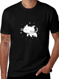 Cute Cartoon Cat T-Shirt