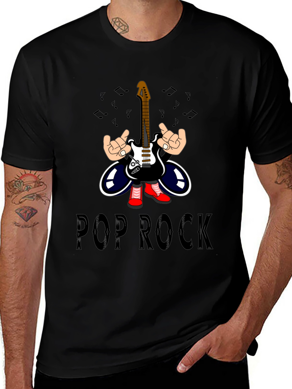 Pop Rock Graphic Tee - Music Lovers T-Shirt