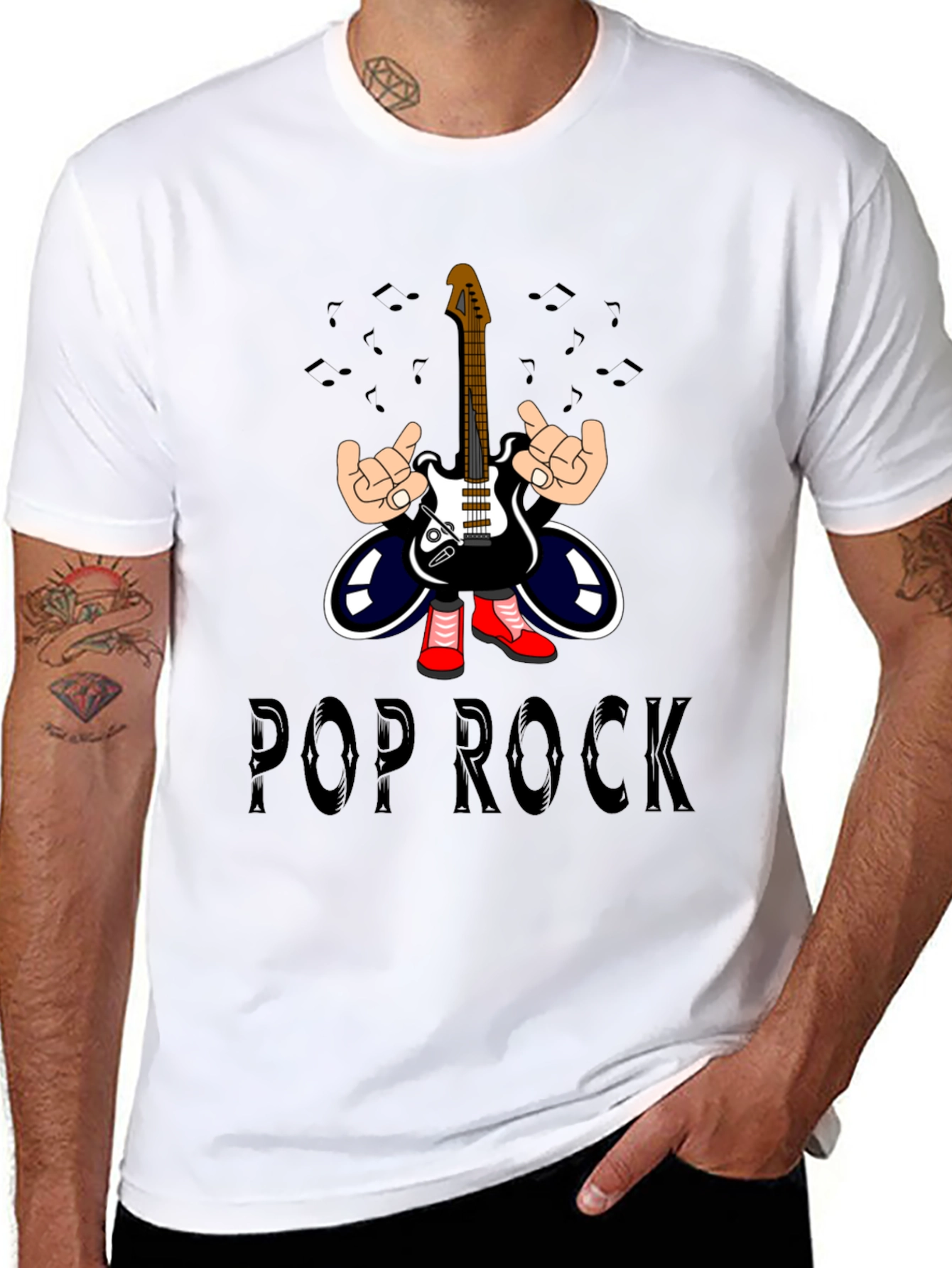 Pop Rock Graphic Tee - Music Lovers T-Shirt