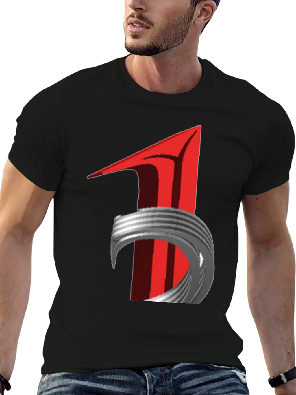 Abstract Graphic Print T-Shirt - Modern Streetwear