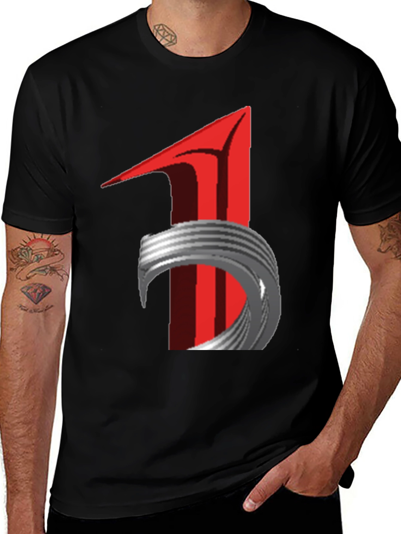 Abstract Graphic Print T-Shirt - Modern Streetwear