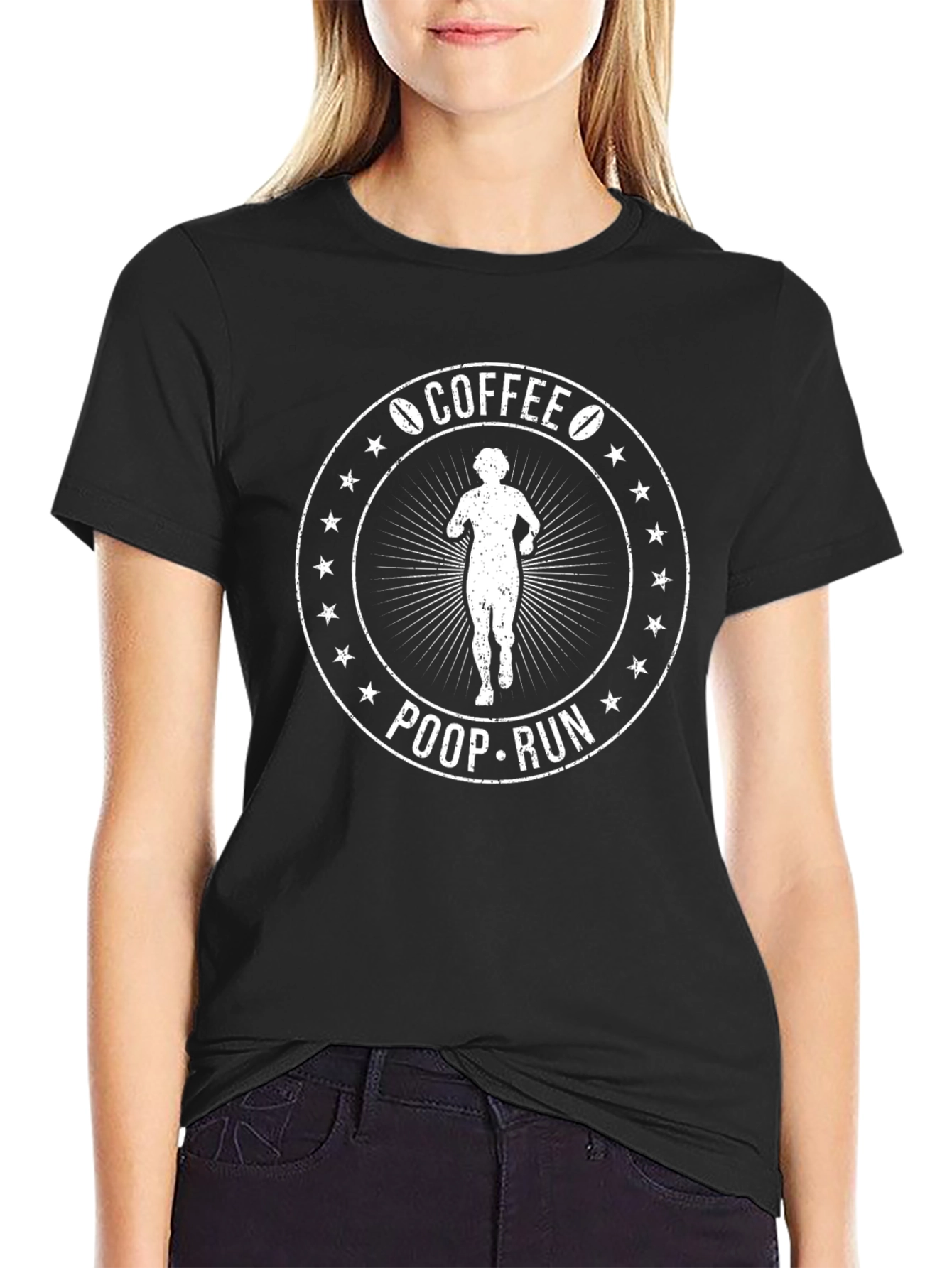 Coffee Poop Run Graphic T-Shirt
