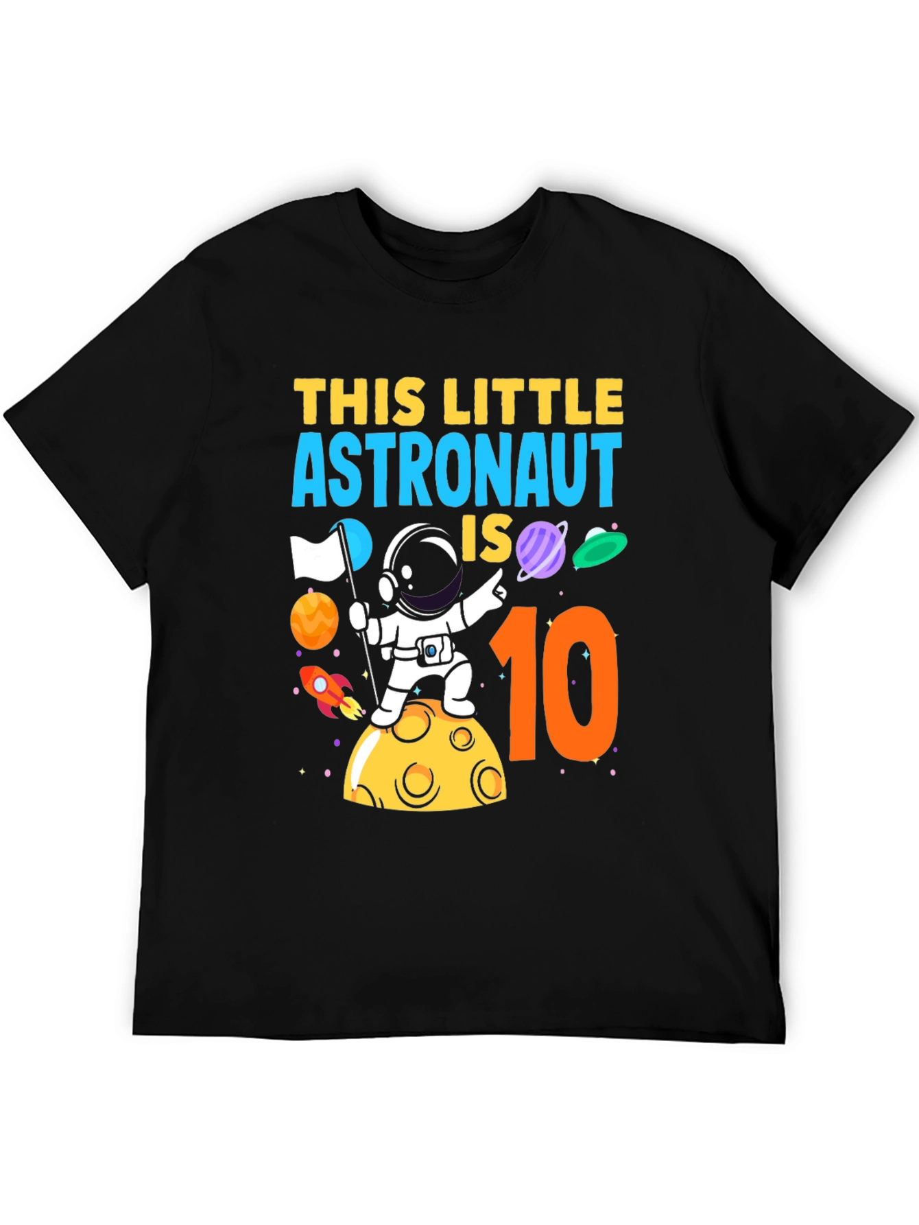 Astronaut 10th Birthday T-Shirt - Space Theme