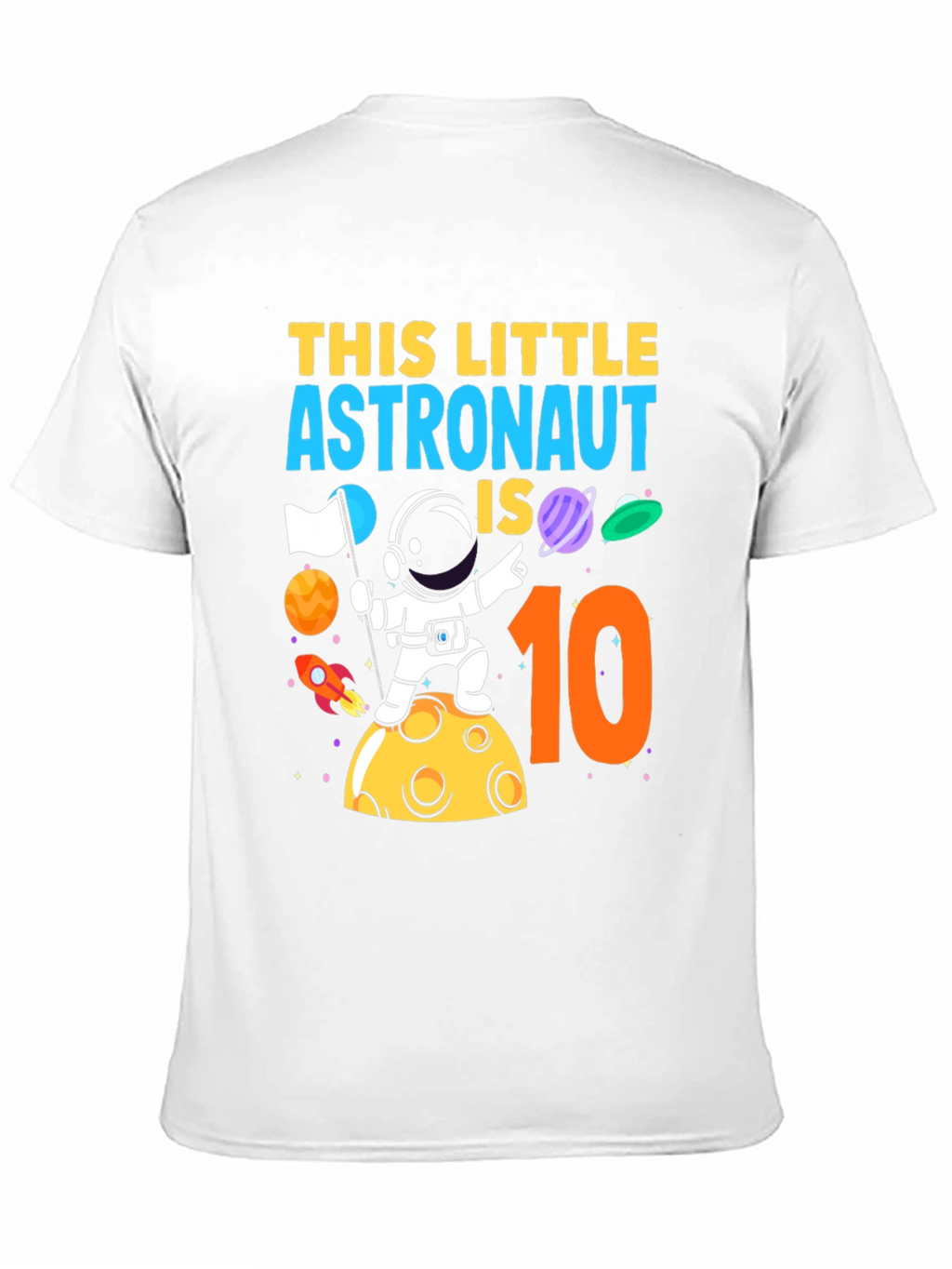 Astronaut 10th Birthday T-Shirt - Space Theme
