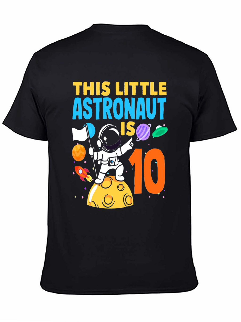 Astronaut 10th Birthday T-Shirt - Space Theme