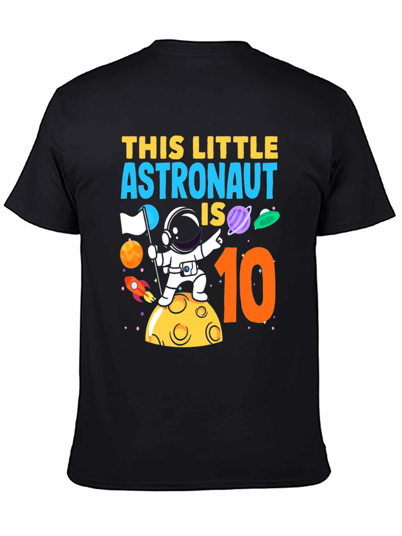 Astronaut 10th Birthday T-Shirt - Space Theme