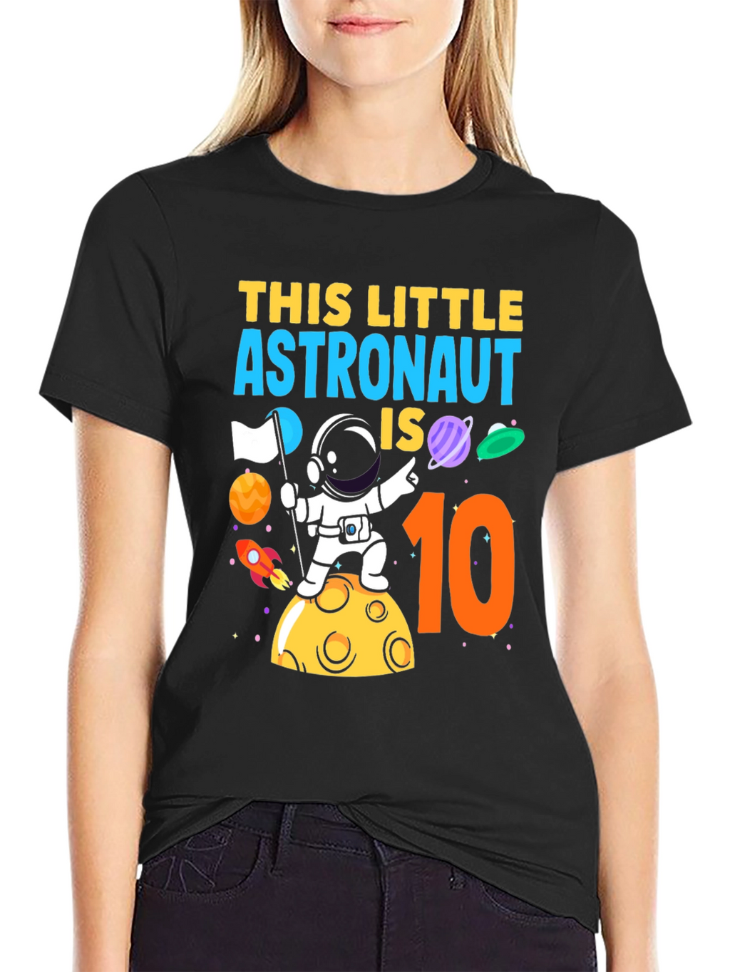 Astronaut 10th Birthday T-Shirt - Space Theme