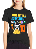 Astronaut 10th Birthday T-Shirt - Space Theme