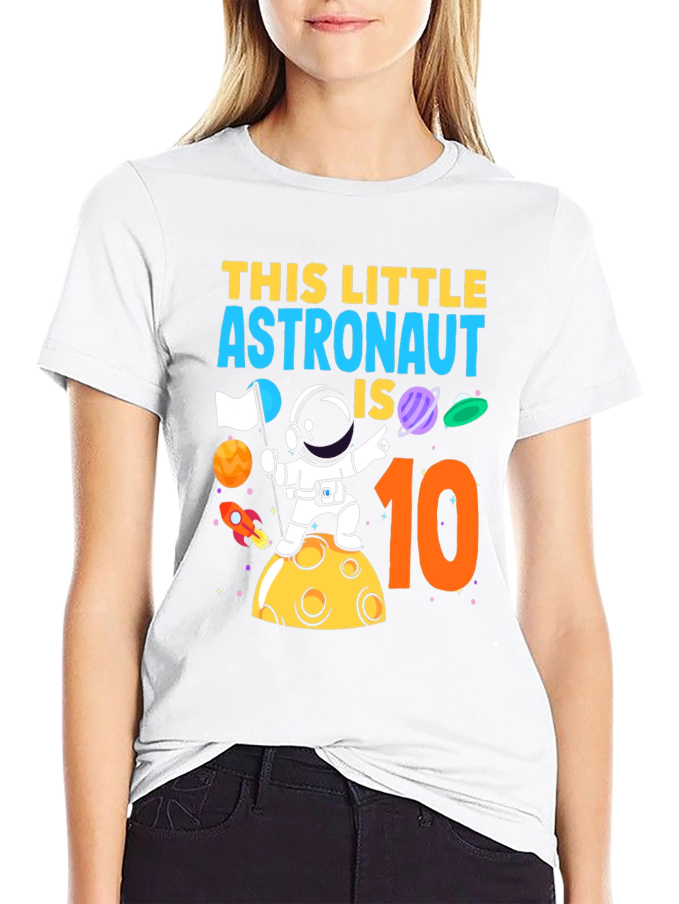 Astronaut 10th Birthday T-Shirt - Space Theme