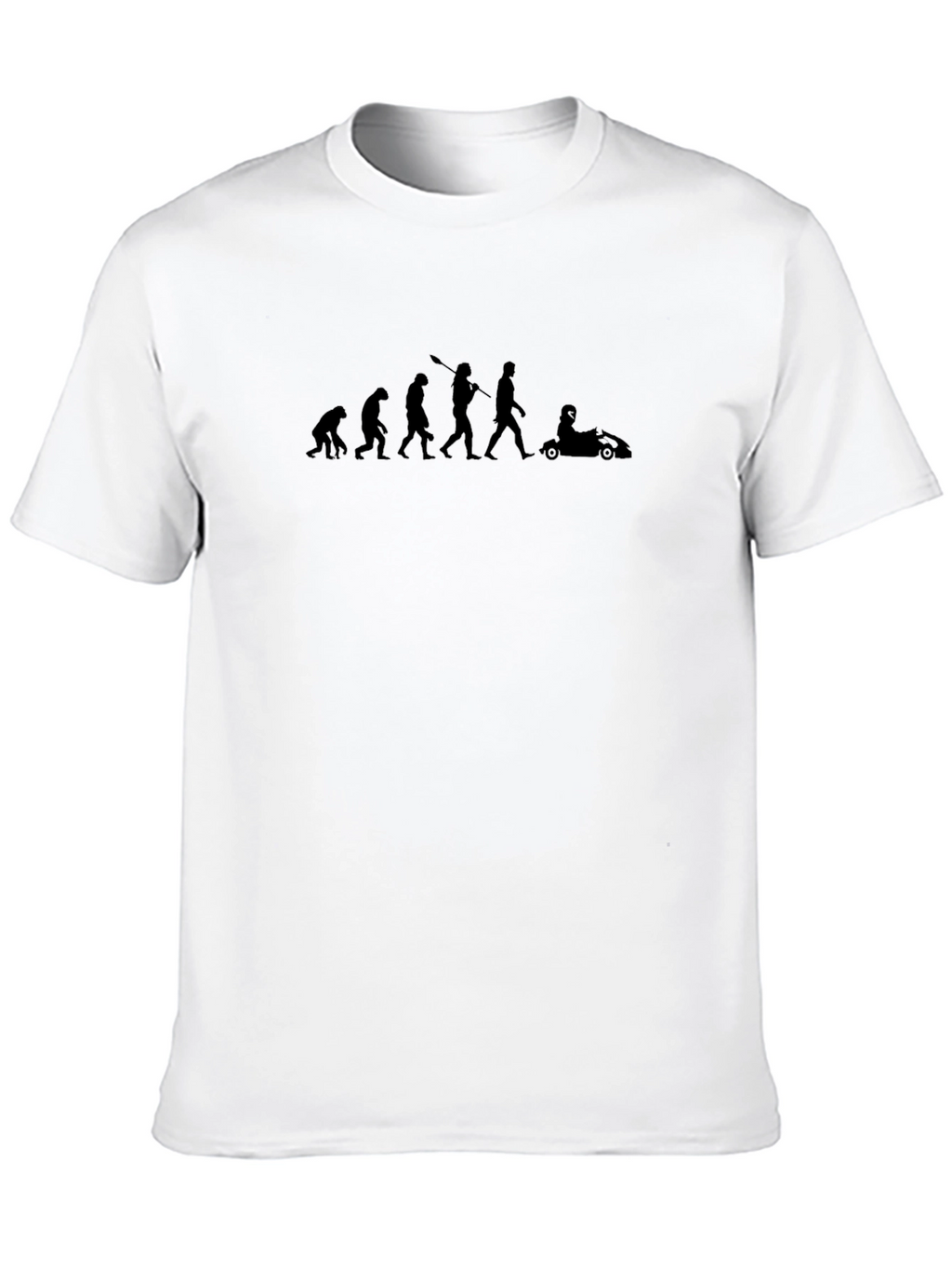 Evolution of Man Go-Karting T-Shirt