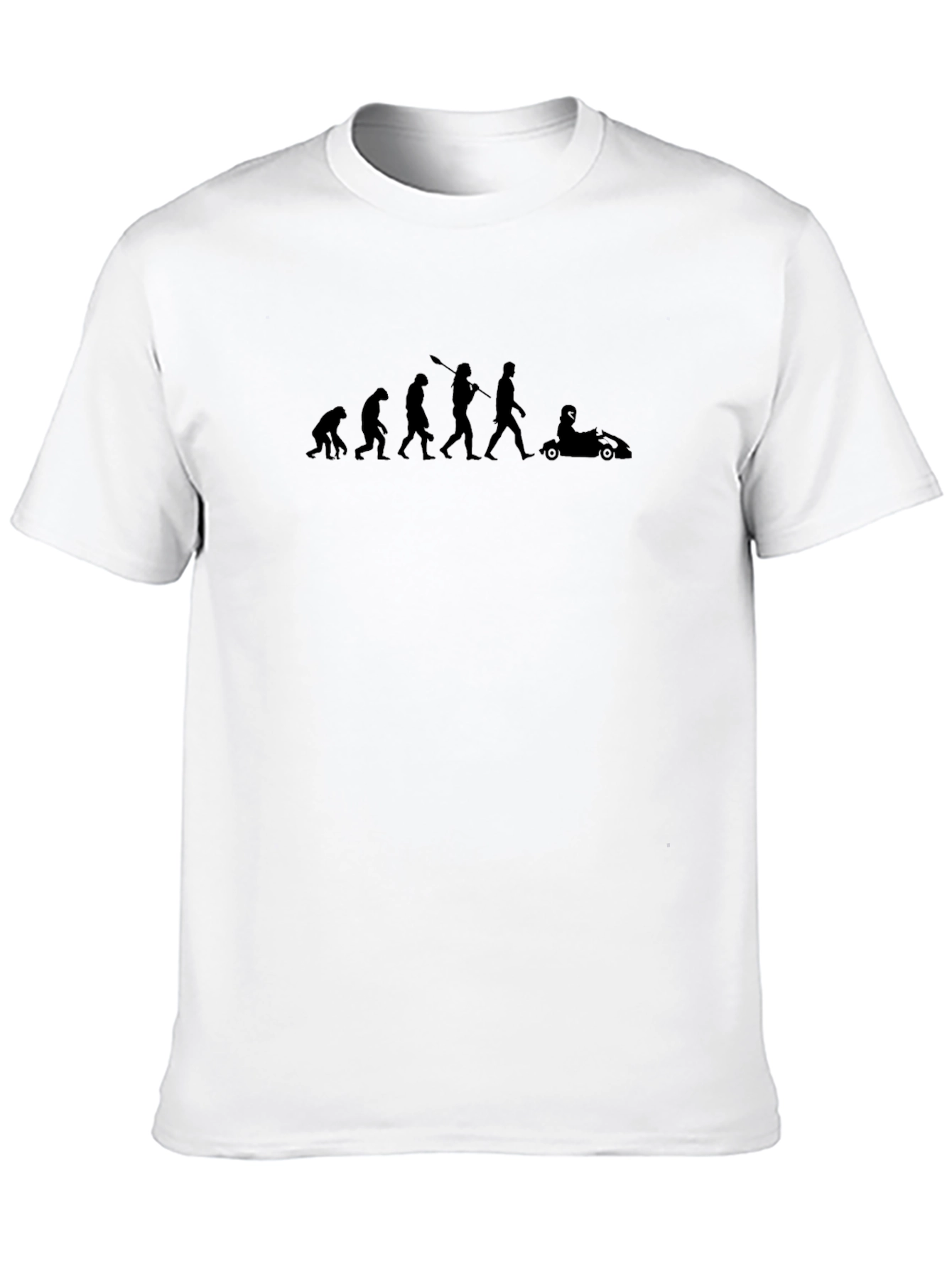 Evolution of Man Go-Karting T-Shirt