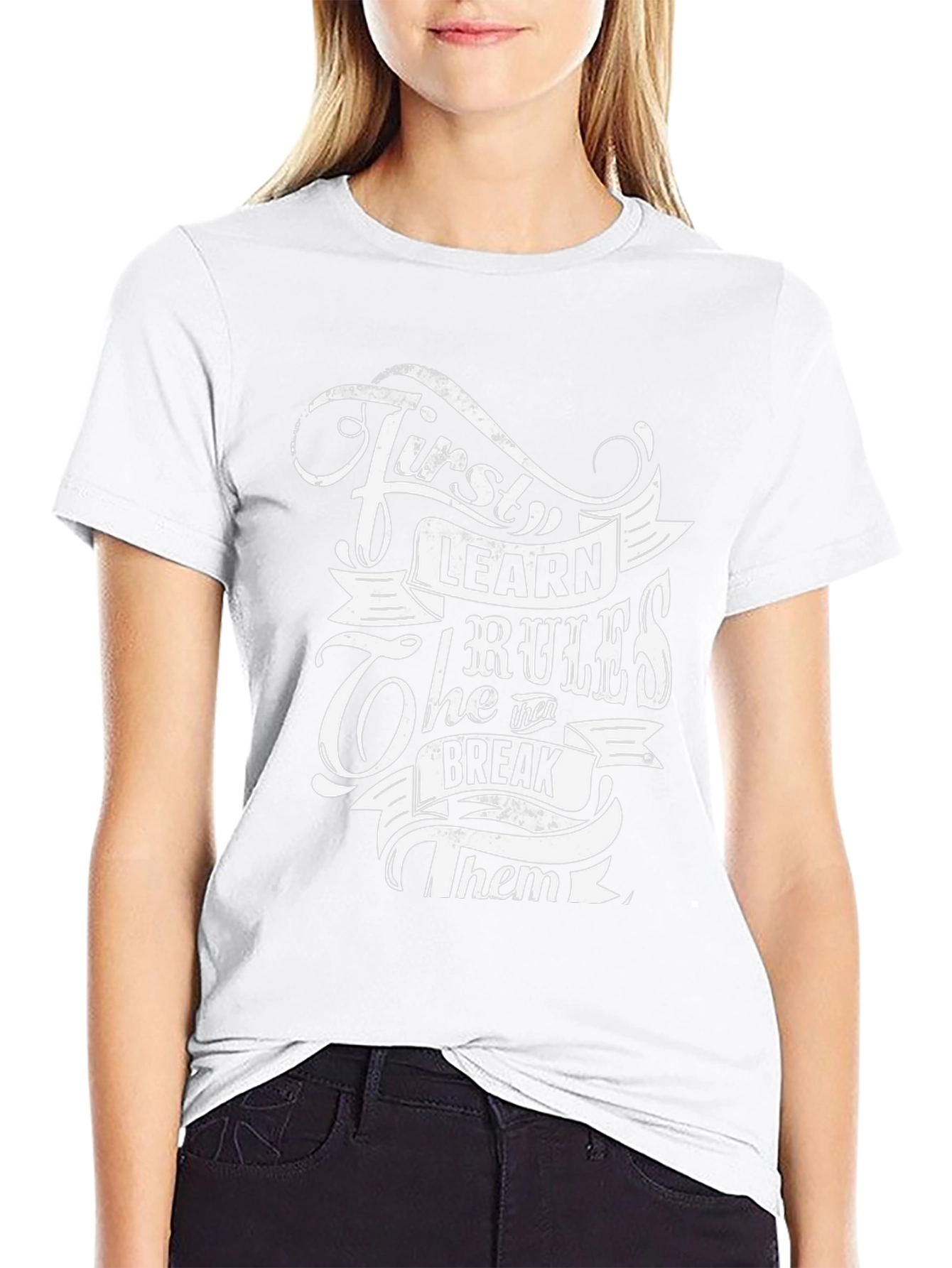 First Learn the Rules Graphic Tee
