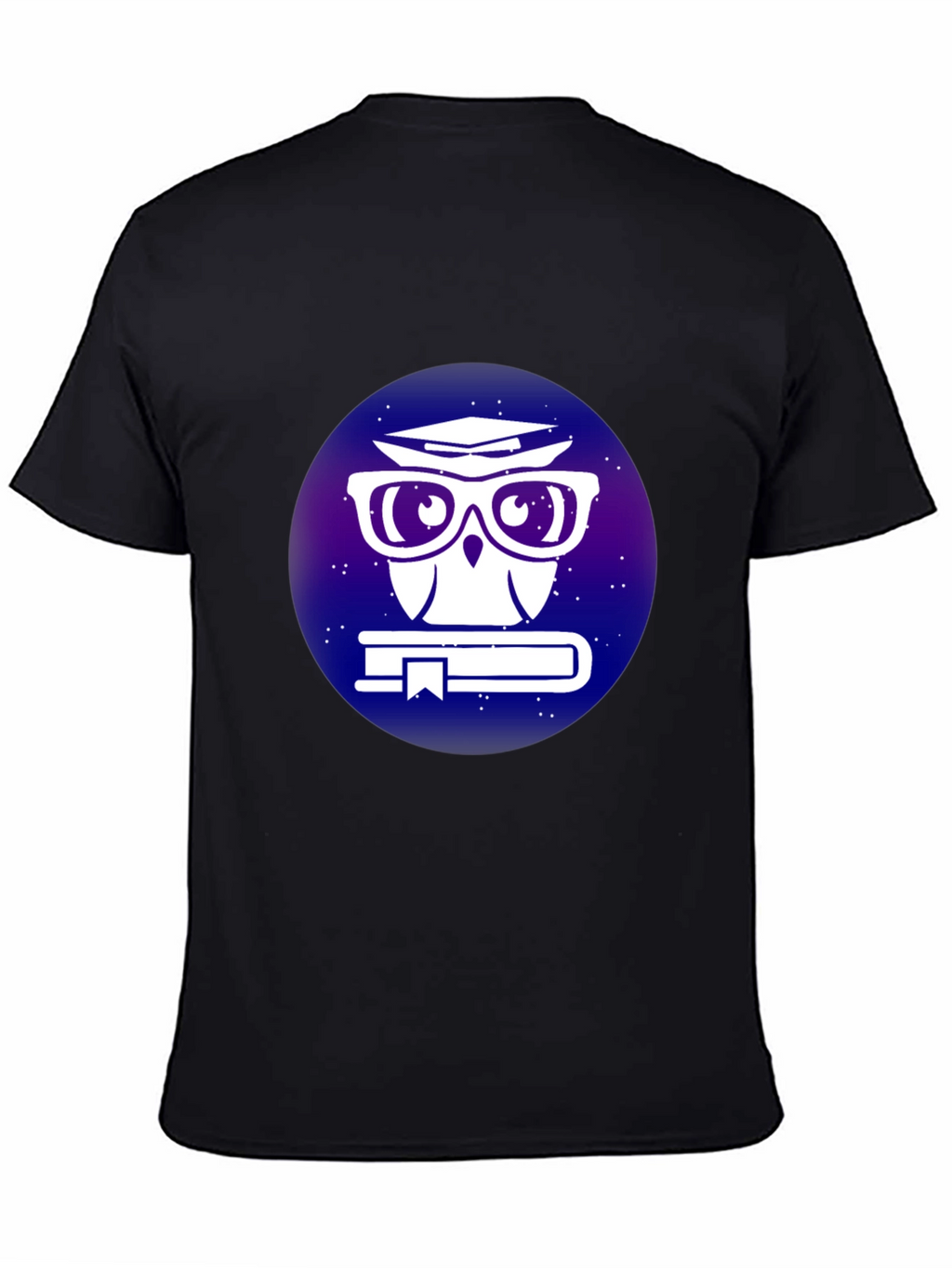 Smart Owl T-Shirt - Galaxy Book Design