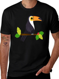 Toucan Graphic Tee - Tropical Bird Design