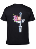 Floral Mailbox Graphic Tee - Unique & Stylish!