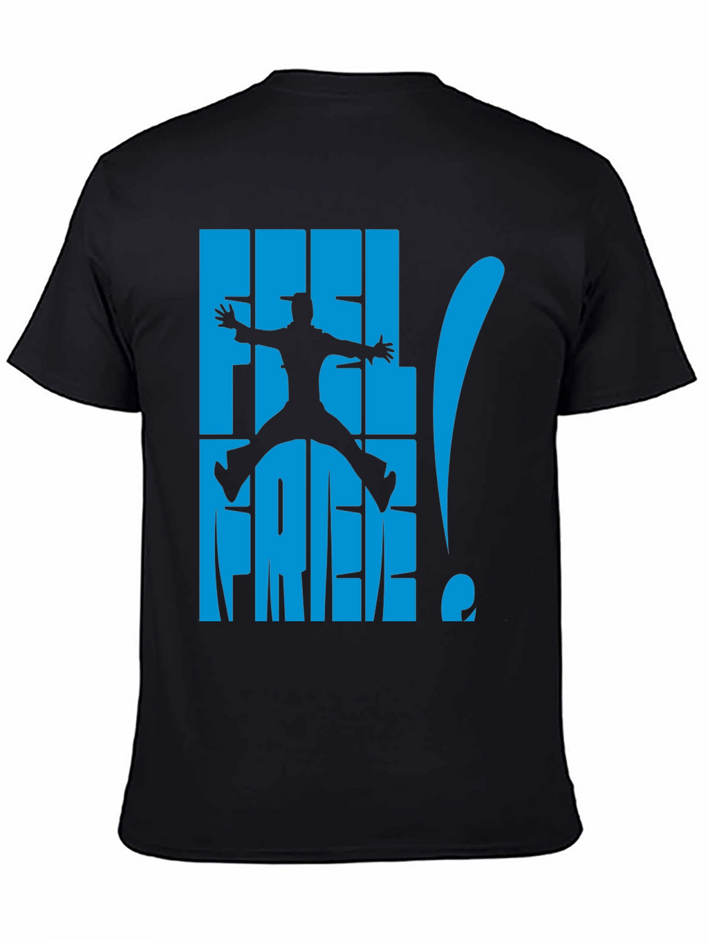 Feel Free Graphic Tee - Black Cotton T-Shirt