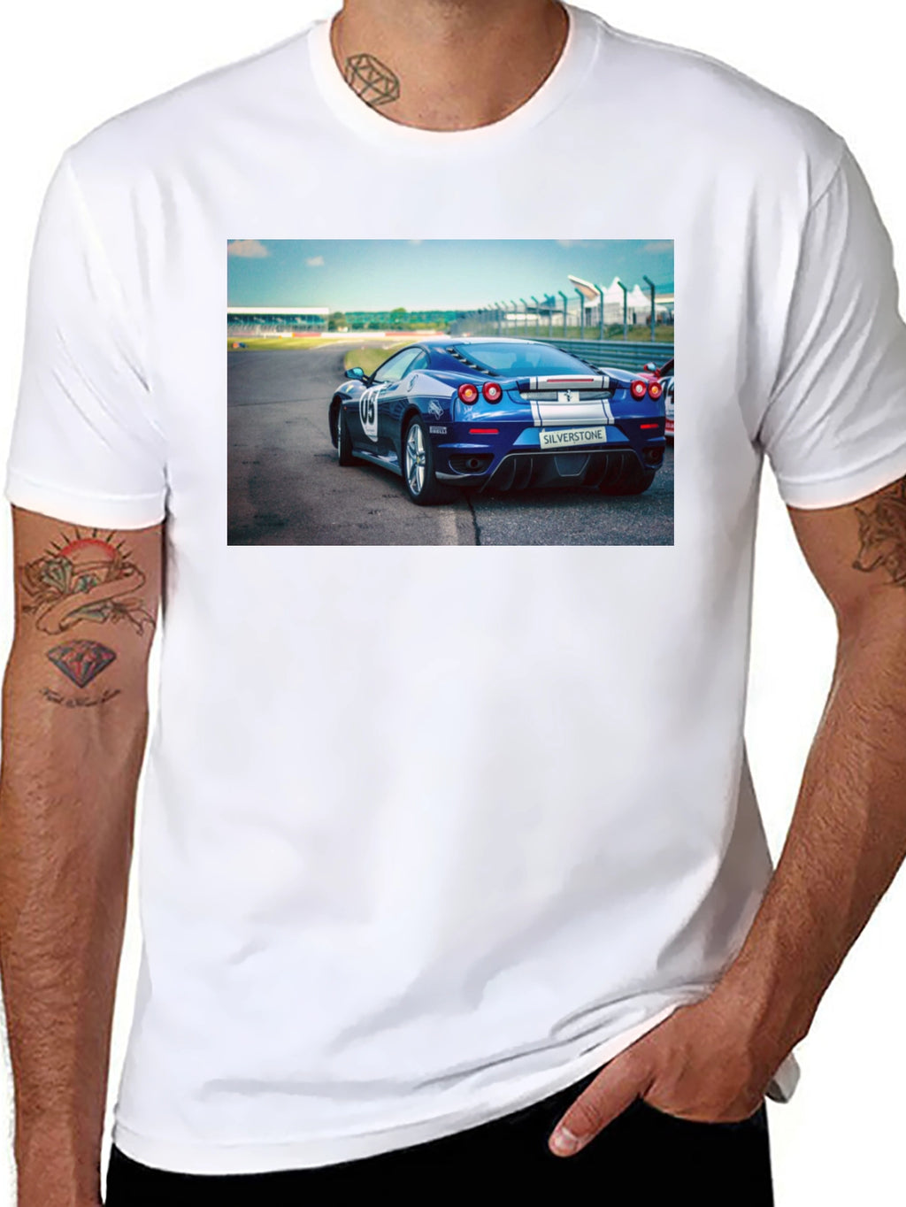 Sleek Blue Car T-Shirt