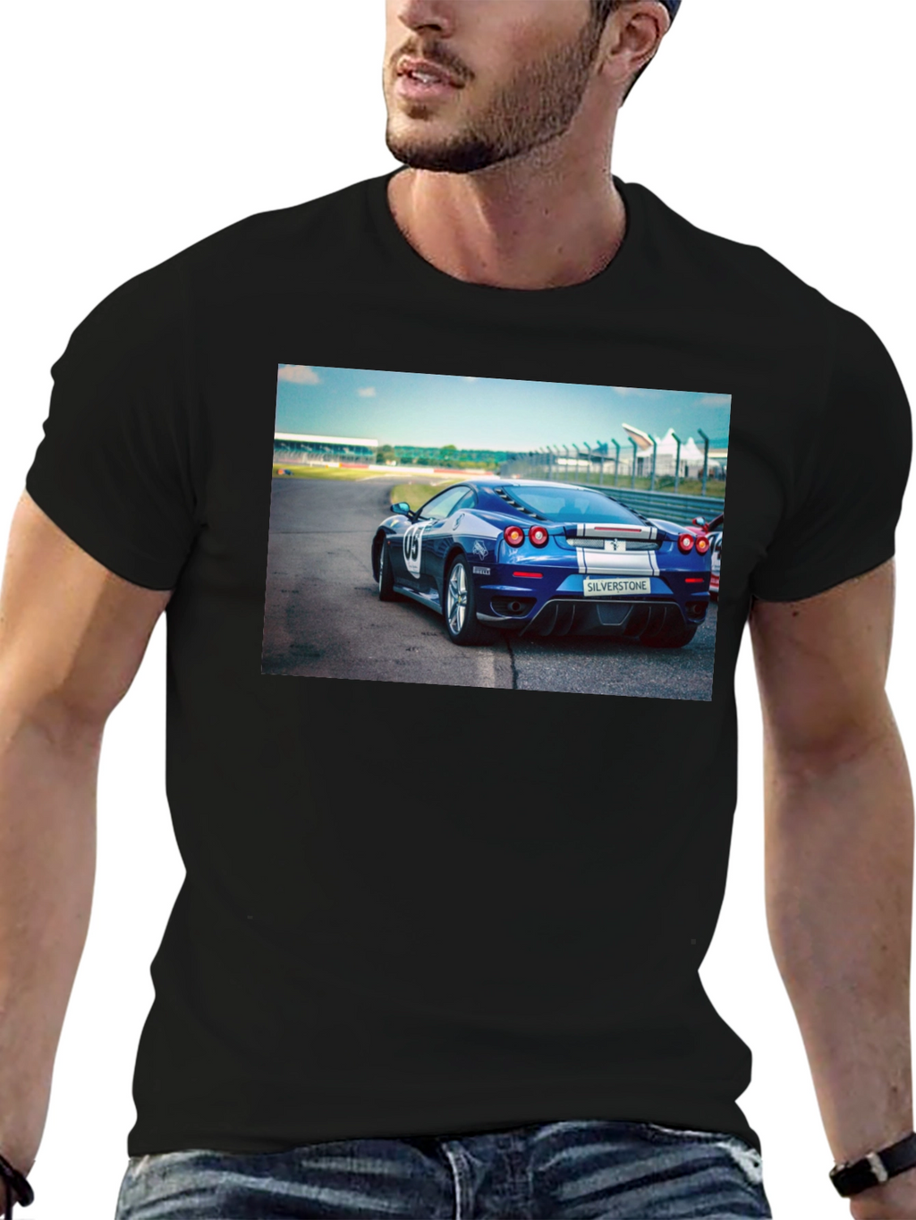 Sleek Blue Car T-Shirt