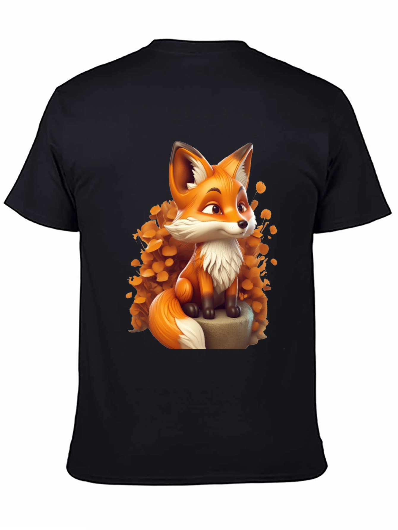 Cartoon Fox Graphic Tee - Stylish & Comfortable