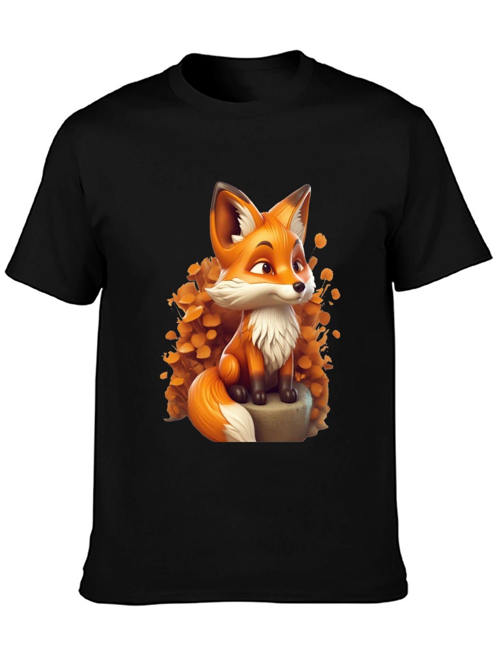 Cartoon Fox Graphic Tee - Stylish & Comfortable