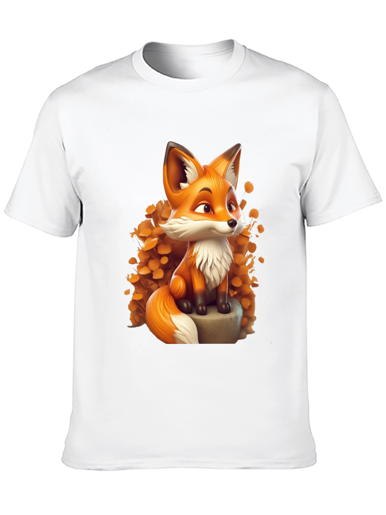 Cartoon Fox Graphic Tee - Stylish & Comfortable