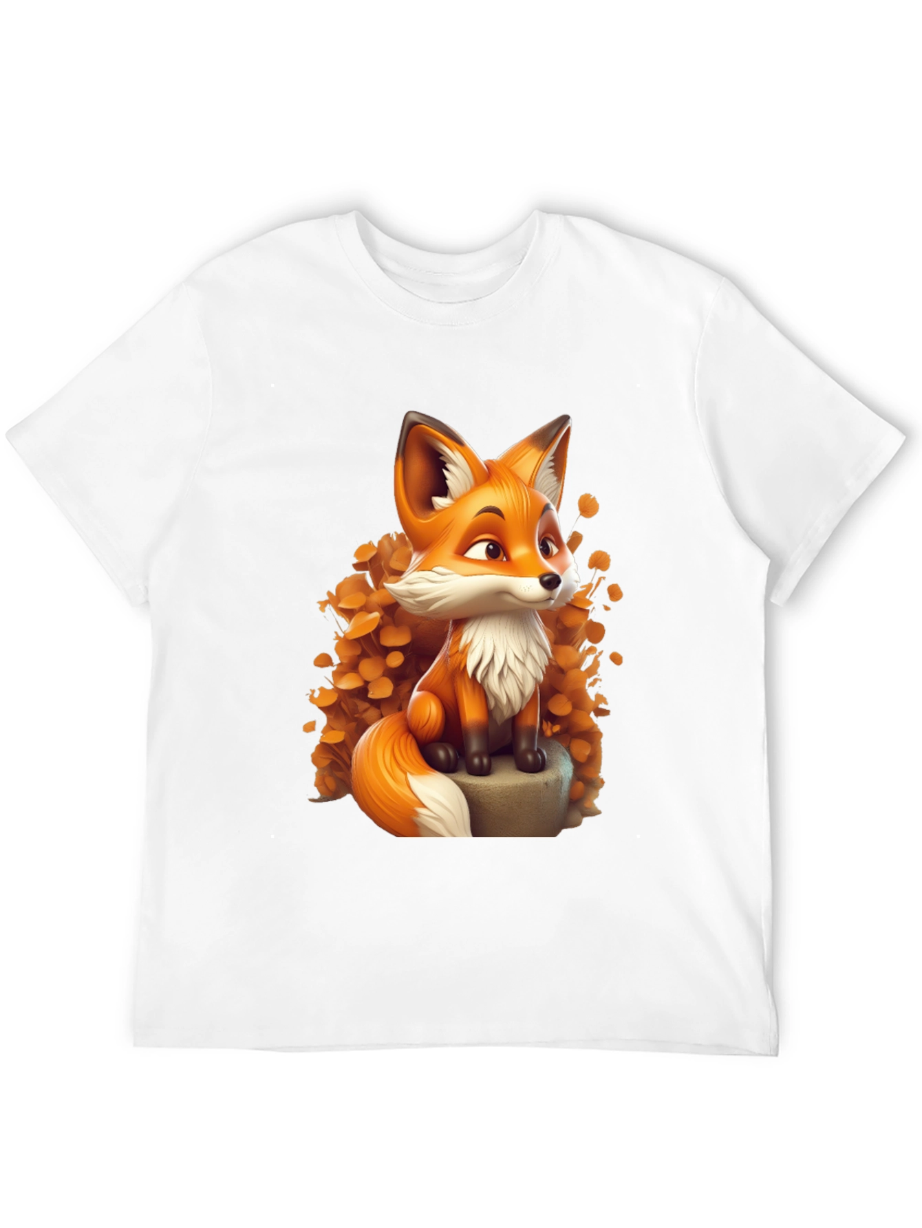 Cartoon Fox Graphic Tee - Stylish & Comfortable