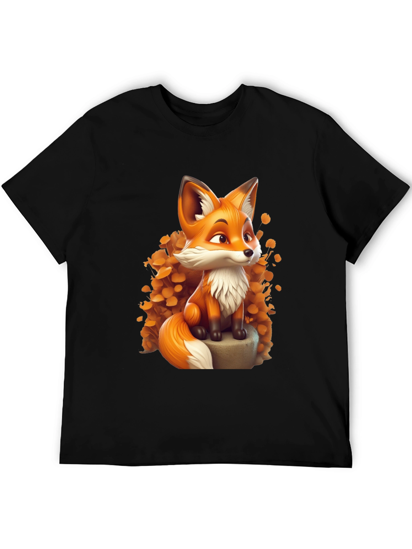 Cartoon Fox Graphic Tee - Stylish & Comfortable