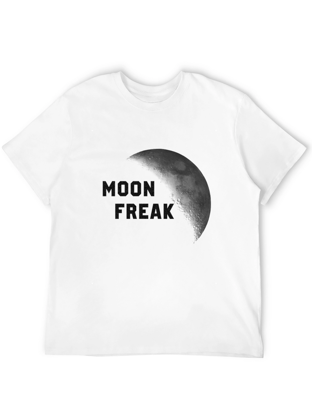 Moon Freak Graphic T-Shirt - Black Crew Neck Tee