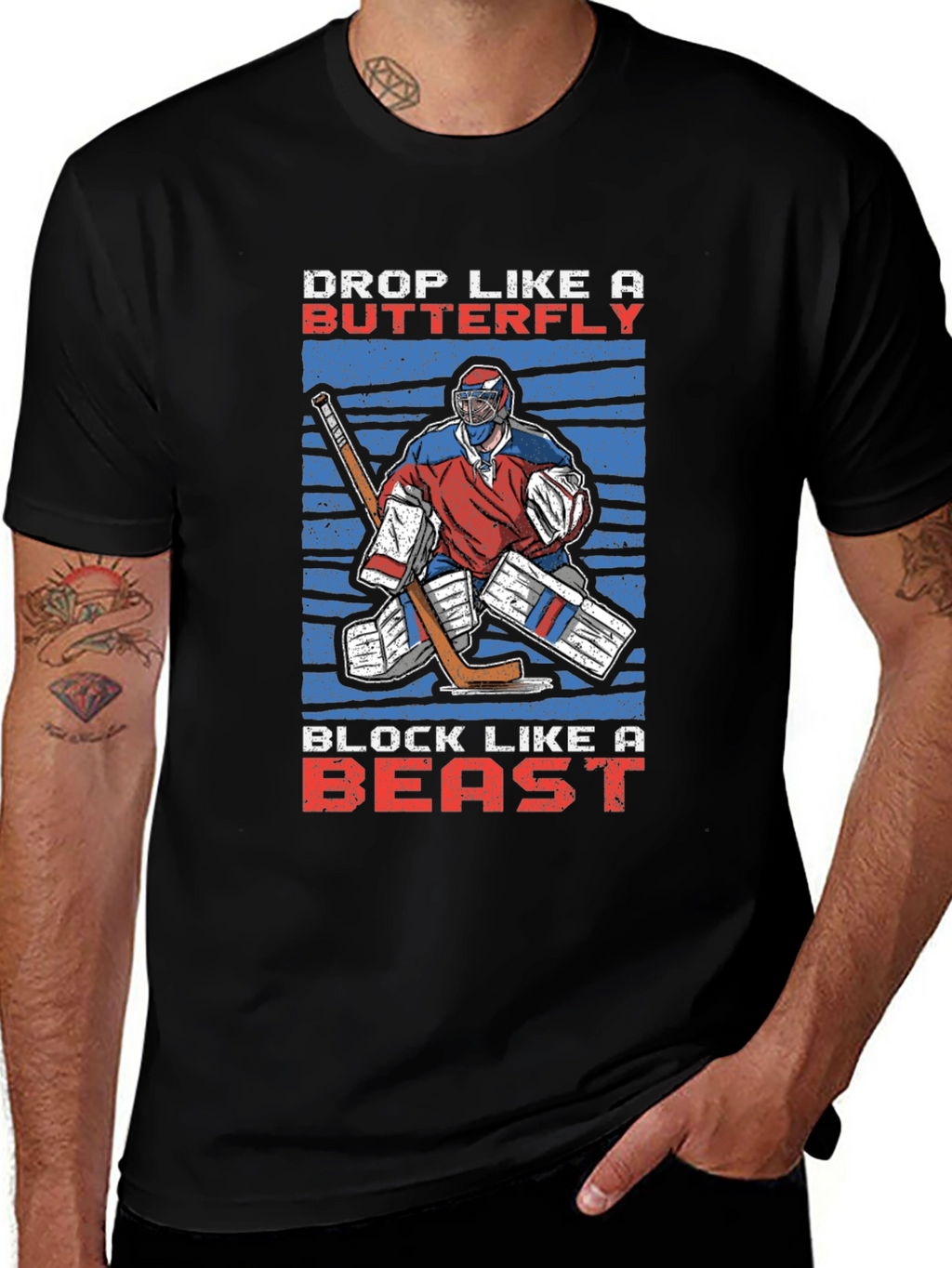 Hockey Goalie Graphic T-Shirt