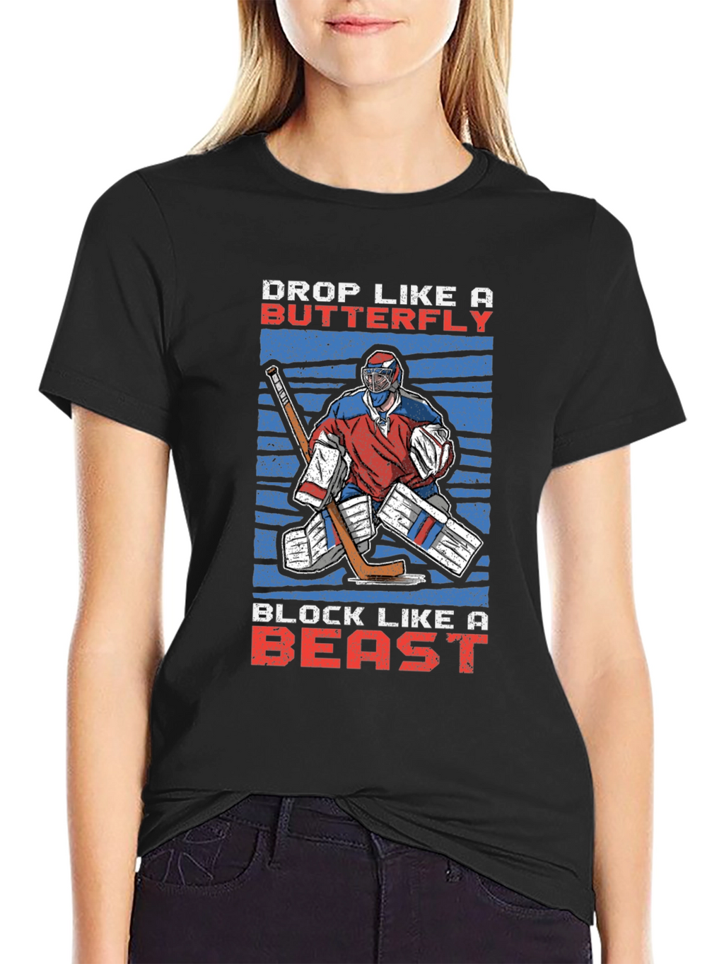 Hockey Goalie Graphic T-Shirt