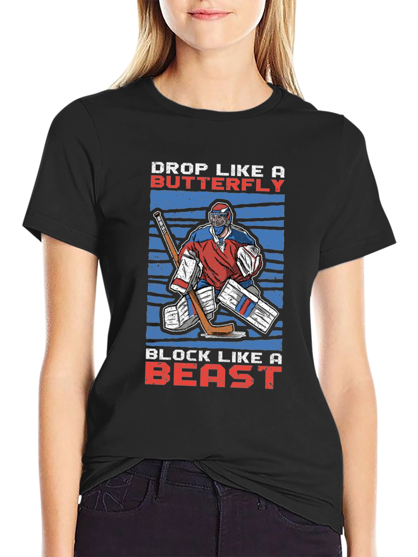 Hockey Goalie Graphic T-Shirt