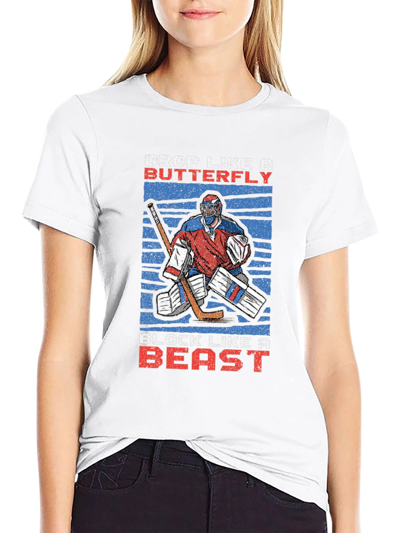 Hockey Goalie Graphic T-Shirt