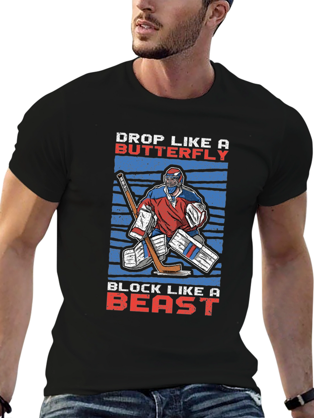 Hockey Goalie Graphic T-Shirt