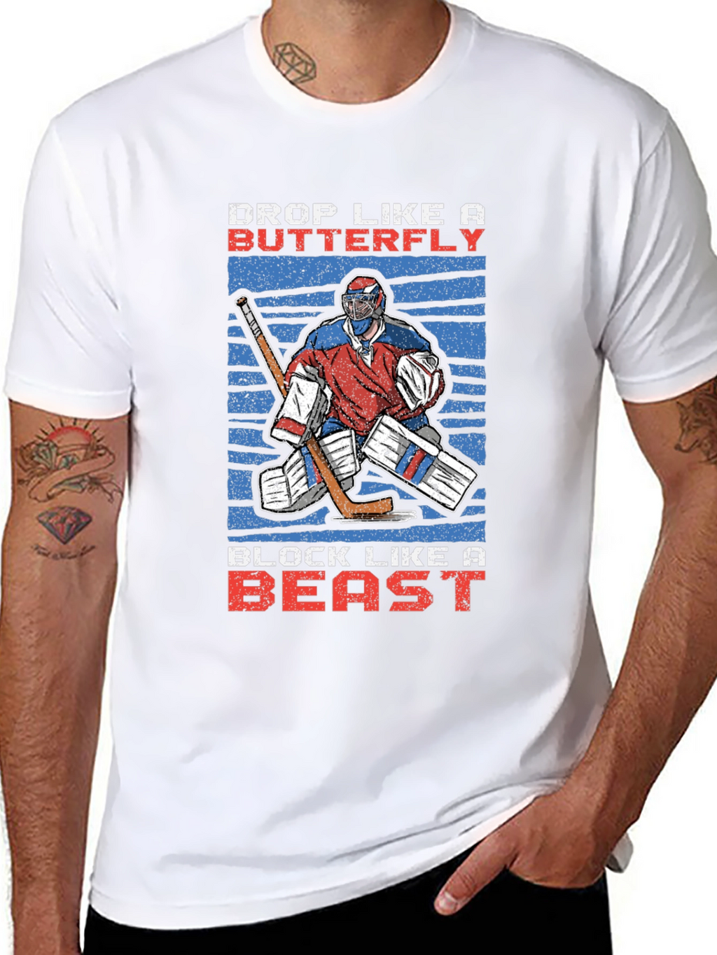 Hockey Goalie Graphic T-Shirt