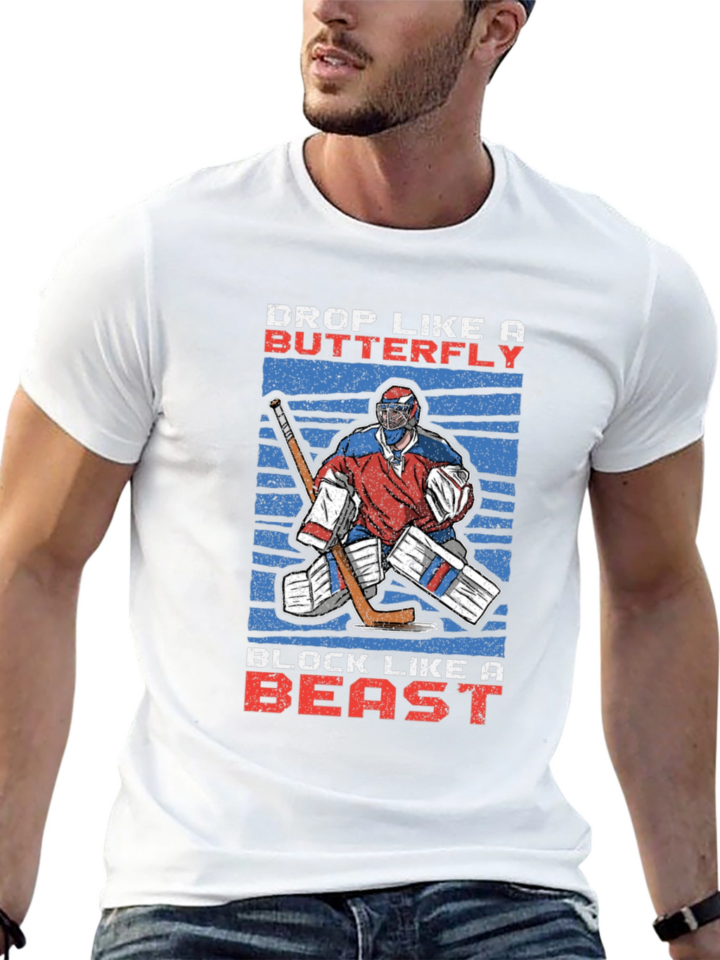 Hockey Goalie Graphic T-Shirt