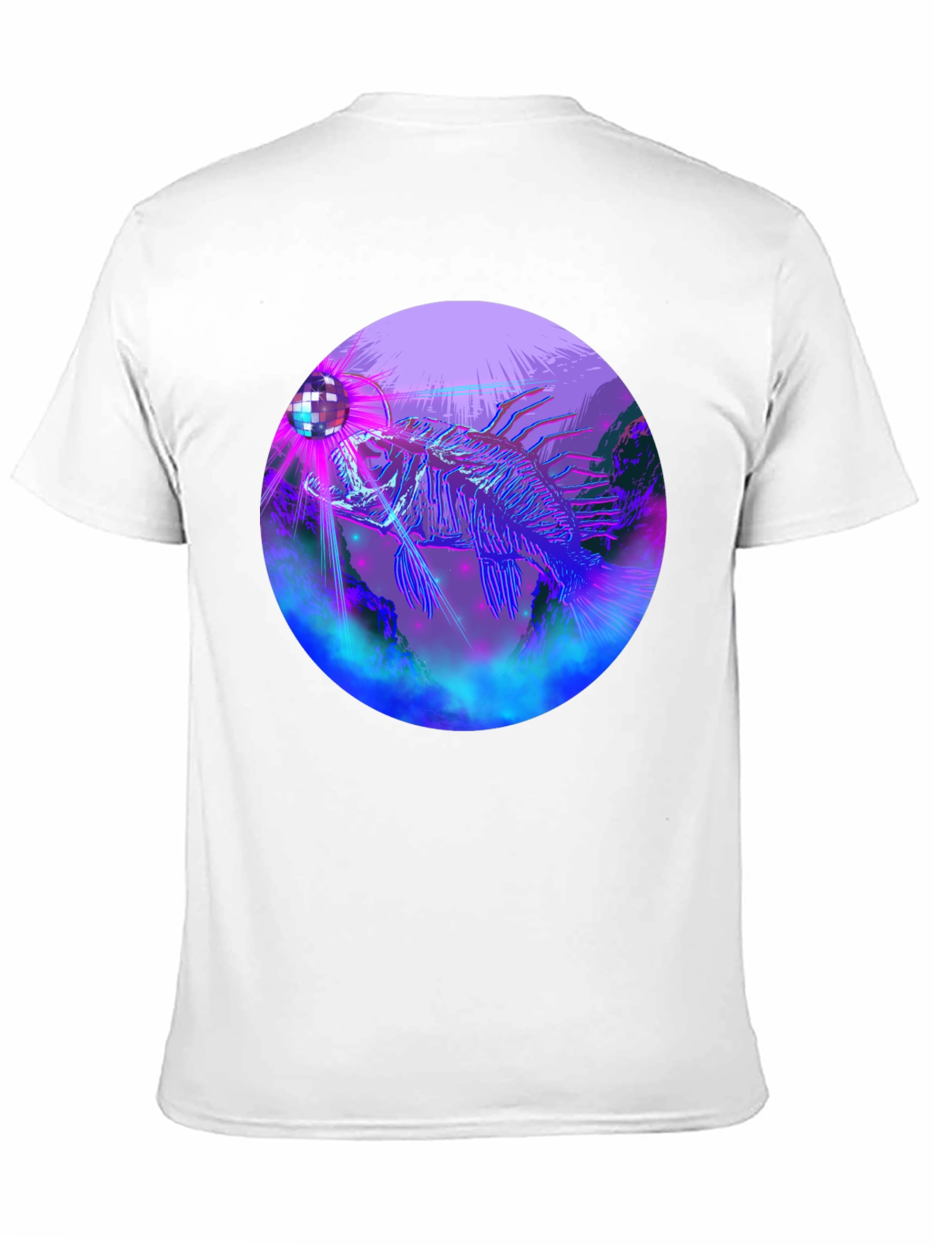 Neon Fish Disco Ball Graphic Tee