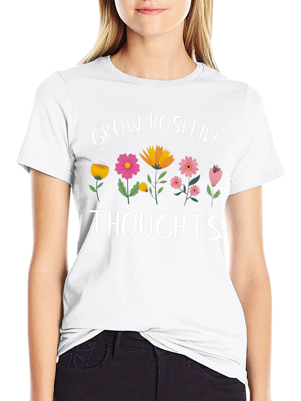 Grow Positive Thoughts Graphic T-Shirt