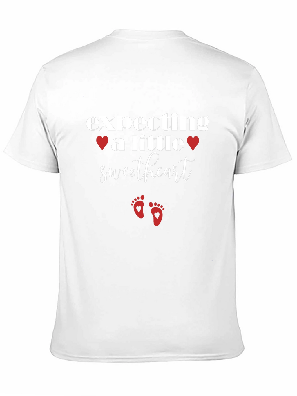 Expecting a Little Sweetheart Black T-Shirt