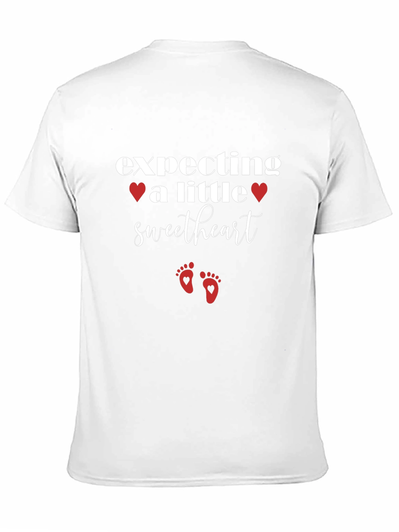 Expecting a Little Sweetheart Black T-Shirt