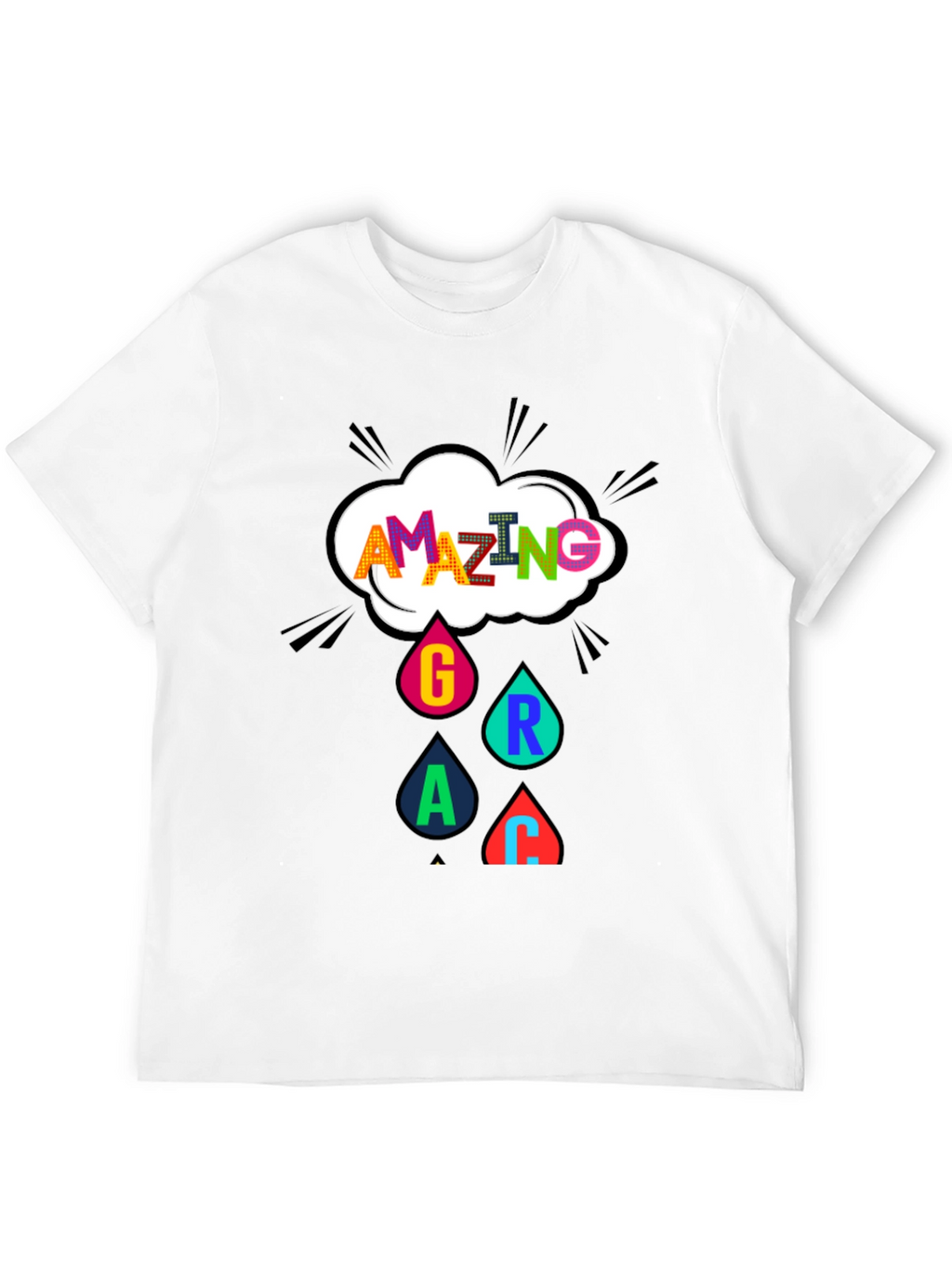 Amazing Grace Graphic Tee - Black
