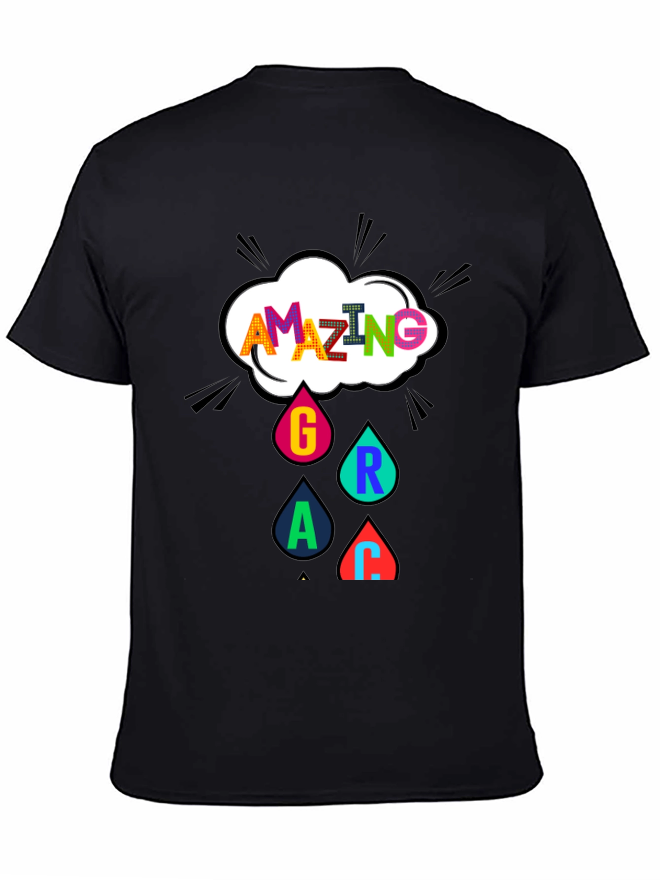 Amazing Grace Graphic Tee - Black
